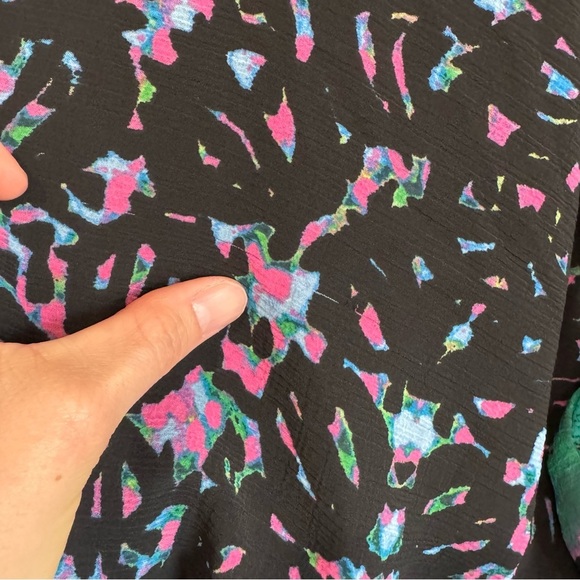 Rachel Rachel Roy Womens 2X Boho Floral Colorful Flowy Dress Vacation Resortwear - Picture 9 of 10